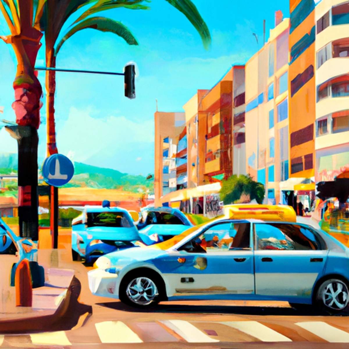 Taxipris i Spanien