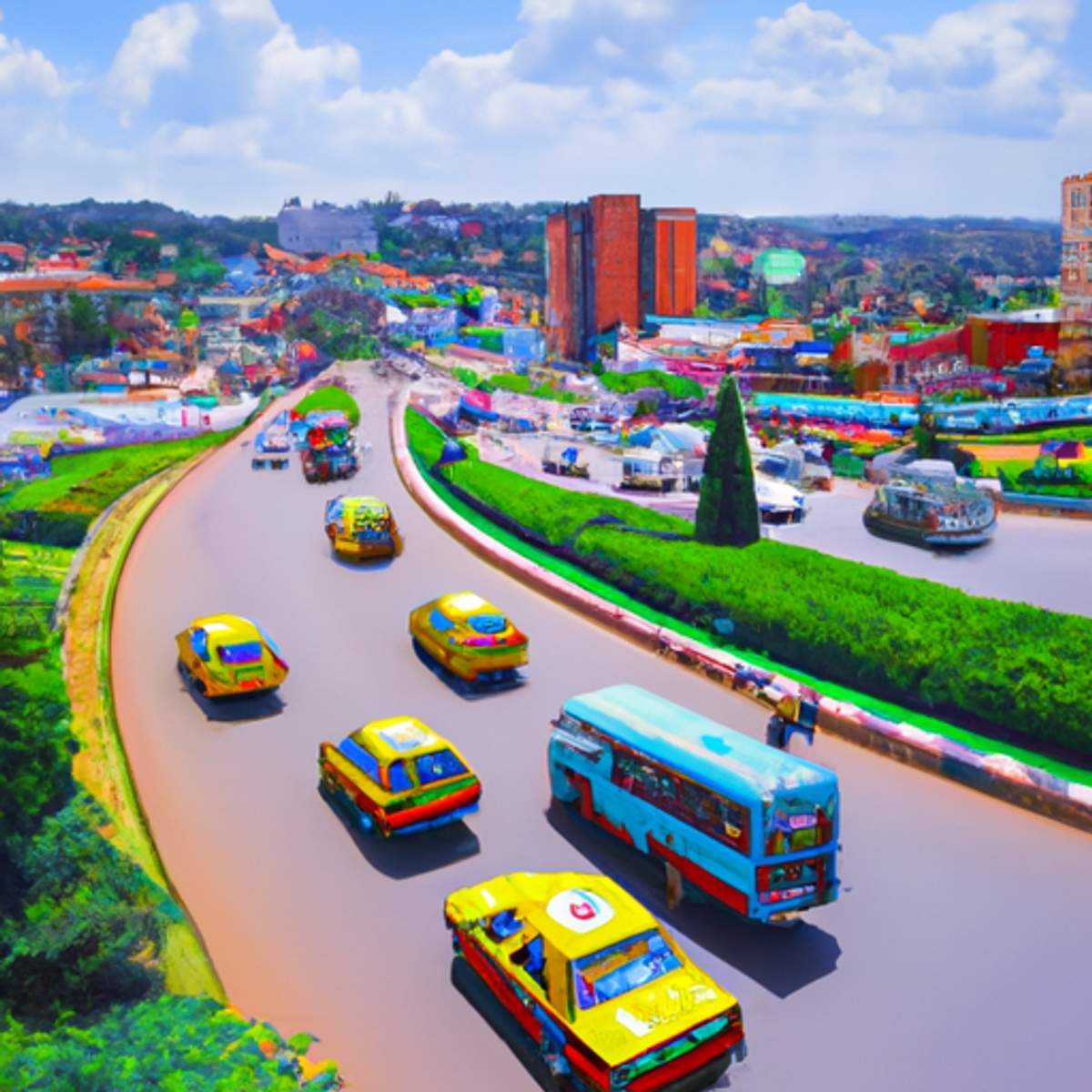 Taxipris i Rwanda