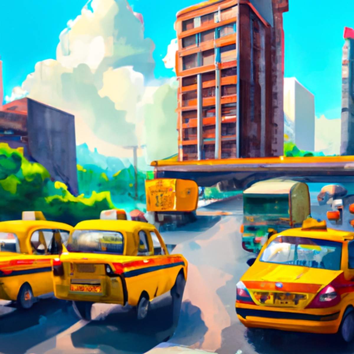 Taxipris i Indien