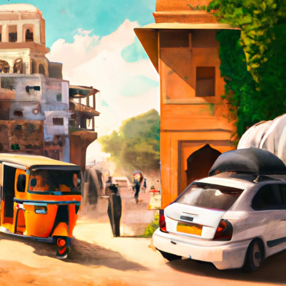 Taxipris i Indien